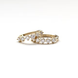 Celestial Brilliance Diamond Huggie Earrings (Statement)