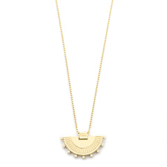 Sun Ray with Diamonds Necklace - Easter Ahn Design