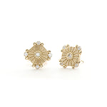 Vintage Sun Ray Diamond Earrings - Easter Ahn Design