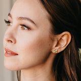 Vintage Sun Ray Diamond Earrings - Easter Ahn Design
