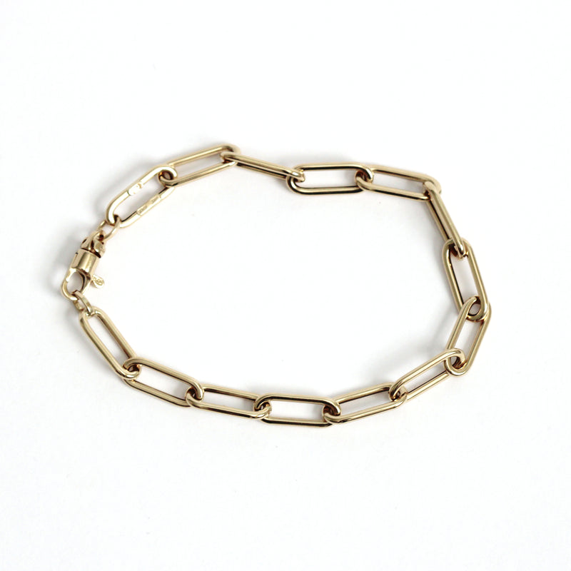Rounded Paperclip Bracelet - Easter Ahn Design