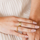 Beaded Plain Band (medium)