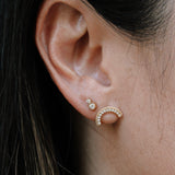 Diamond Arch Earrings