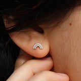 Textured Arc Earrings