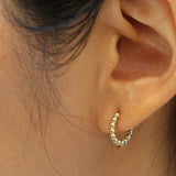 Beaded Hinged Huggies