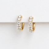 Celestial Brilliance Lab-grown Diamond Huggie Earrings (Luxe)