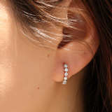 Celestial Brilliance Diamond Huggie Earrings (Statement)