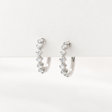 Celestial Brilliance Diamond Huggie Earrings (Statement)