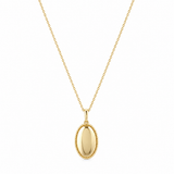 Beaded oval necklace