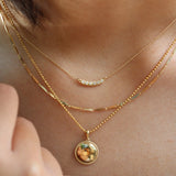 Beaded circle necklace