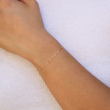 Elongated Curb Bracelet