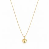 Puffy heart pendant necklace