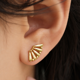 Fan and Ball earrings