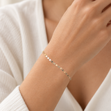 Flat Shiny Disc Bracelet