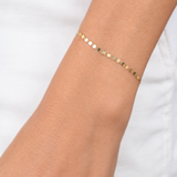 Flat Shiny Disc Bracelet