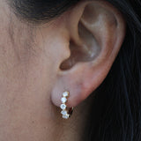 Celestial Brilliance Diamond Huggie Earrings (Luxe)