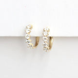 Celestial Brilliance Diamond Huggie Earrings (Luxe)