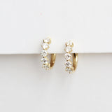 Celestial Brilliance Diamond Huggie Earrings (Luxe)
