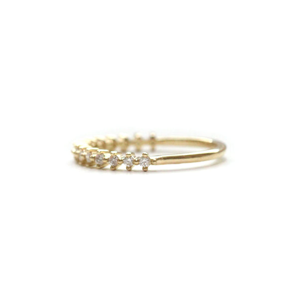 15 stone diamond prong set band (1.5mm)