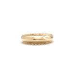 Knife edge milgrain dome band (medium)