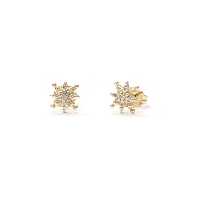 Diamond starburst earrings