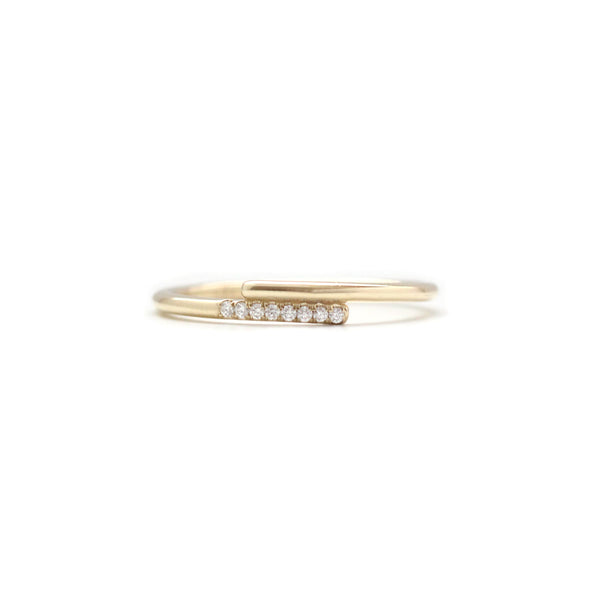 Pave set diamond band