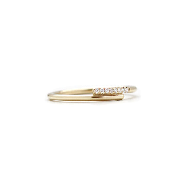 Pave set diamond band