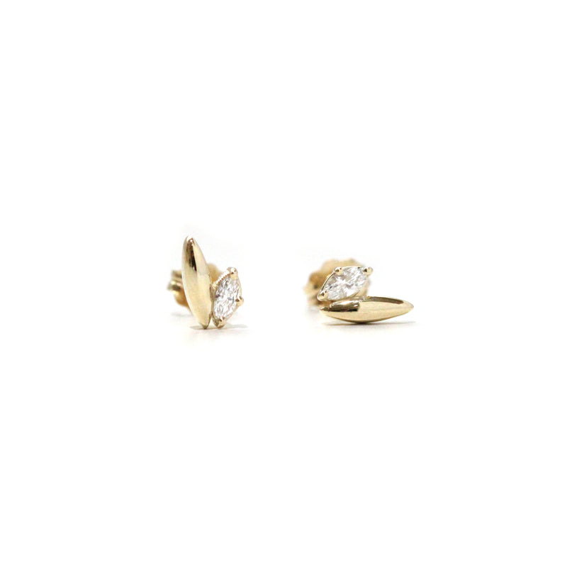 Double Marquise Diamond Earrings