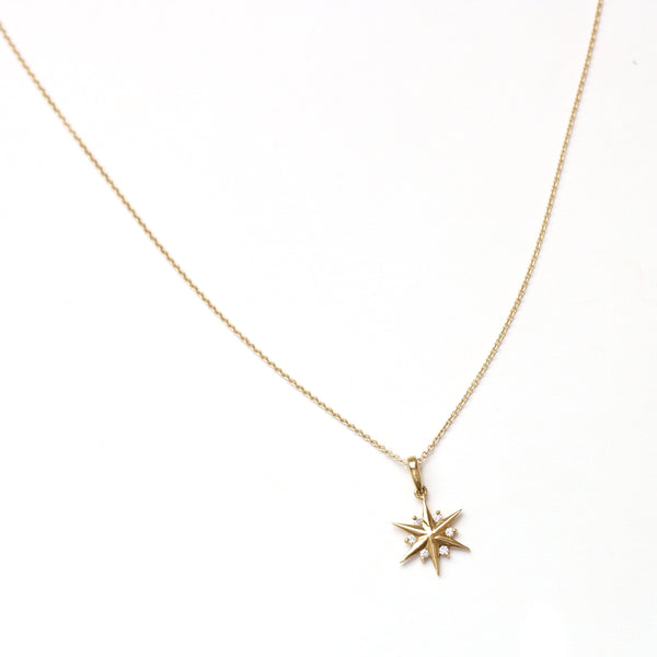 Diamond star necklace