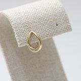 Sculptural wire Hoop small earring (single)
