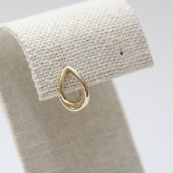 Sculptural wire Hoop small earring (single)
