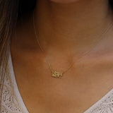 Custom Heritage Mini Love Letter Name Necklace - Korean/Chinese/Japanese characters