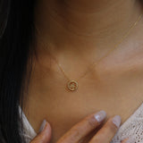 Custom Heritage Mini Love Letter Disc Necklace - Korean/Chinese/Japanese characters