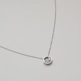 Custom Heritage Mini Love Letter Disc Necklace - Korean/Chinese/Japanese characters