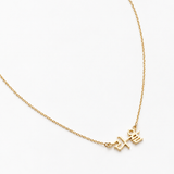 Custom Heritage Mini Love Letter Name Necklace - Korean/Chinese/Japanese characters