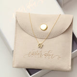Mini Love Letter Necklace (Yellow Gold)