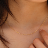 Mini Paperclip Chain Necklace