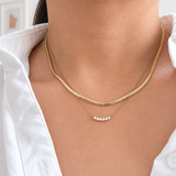 Woven Flat Snake Chain Necklace