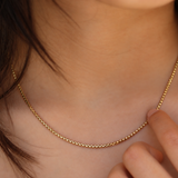 Puffy Box Chain Necklace