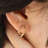 Sculptural wire Hoop earrings