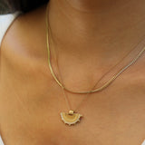 Semi Circle Sun Ray Necklace (Small)
