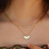 Semi Circle Sun Ray Necklace (Small)