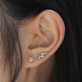 Diamond starburst earrings