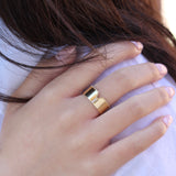 V Cut Cigar Band with Diamonds