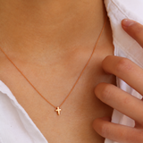 Mini Love Letter Cross Necklace