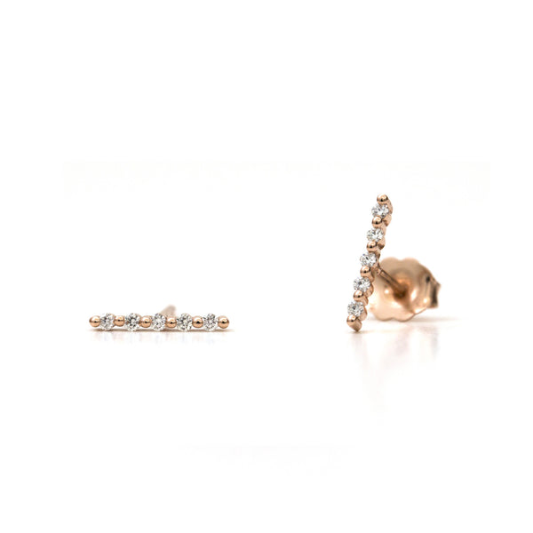 Scalloped Diamond Earrings - Easter Ahn Design