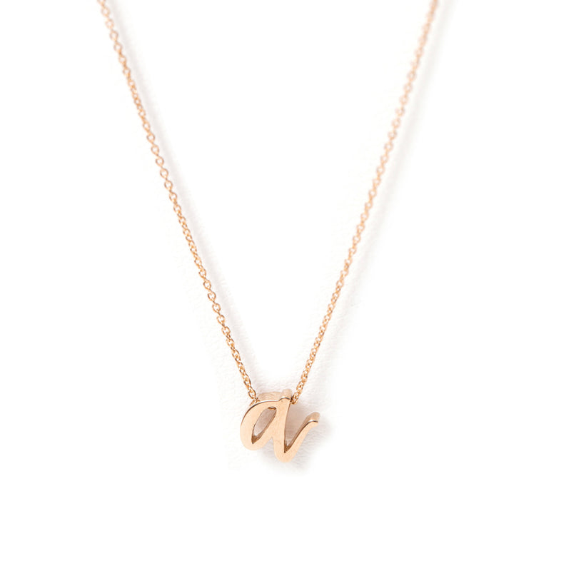 Mini Love Letter Necklace (Rose Gold) - Easter Ahn Design