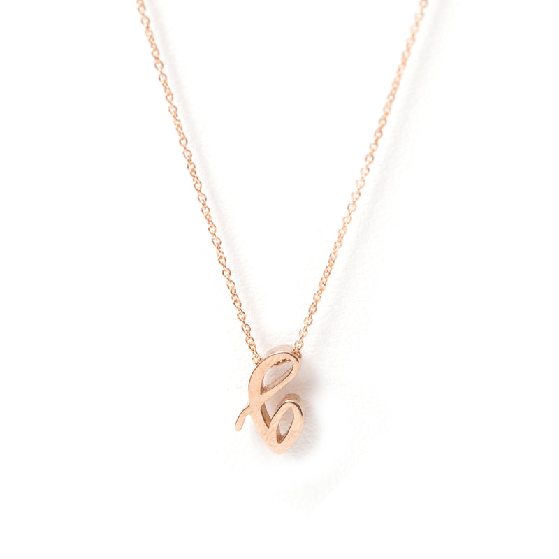 Mini Love Letter Necklace (Rose Gold) - Easter Ahn Design