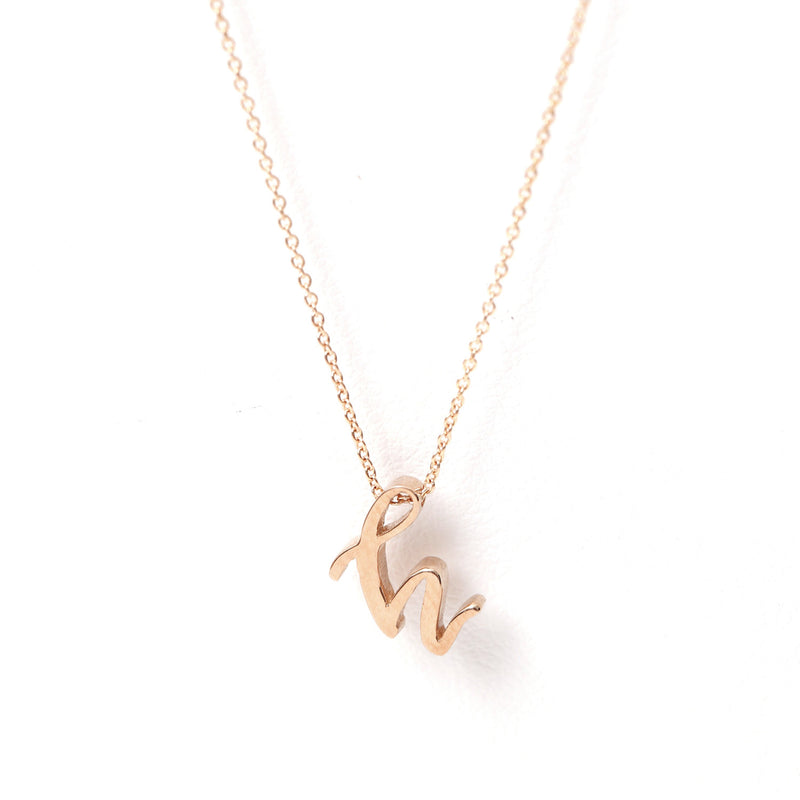 Mini Love Letter Necklace (Rose Gold) - Easter Ahn Design