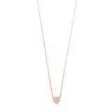 Mini Diamond Pave Heart Necklace - Easter Ahn Design